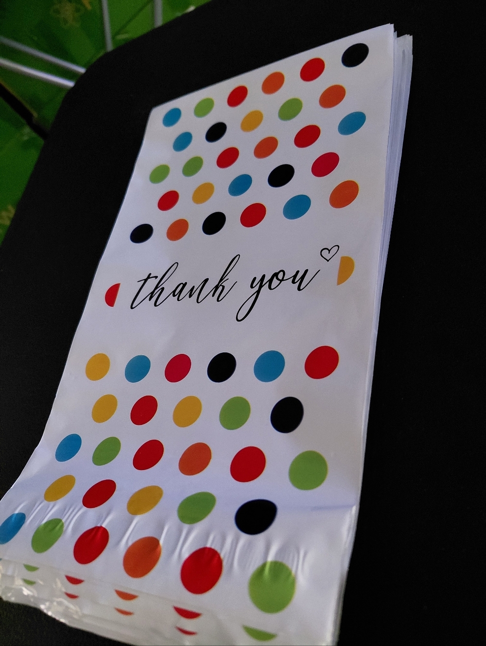 20ct. 6x9 Polymailers-Bonus Random Thank You Cards And Thank You Stickers - Picture 4 of 8